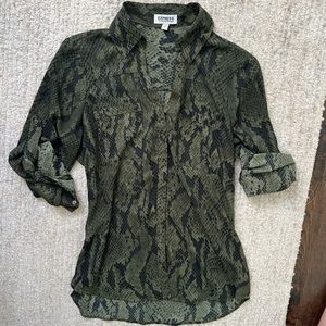 Express Dark Green Blouse